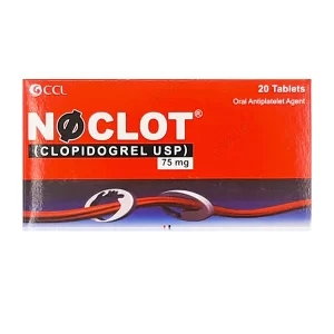 NOCLOT(CLOPIDOGREL) TABS 75MG 20'S