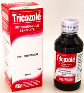 METRONIDAZOLE (TRICOZOLE) SUSP 100ML