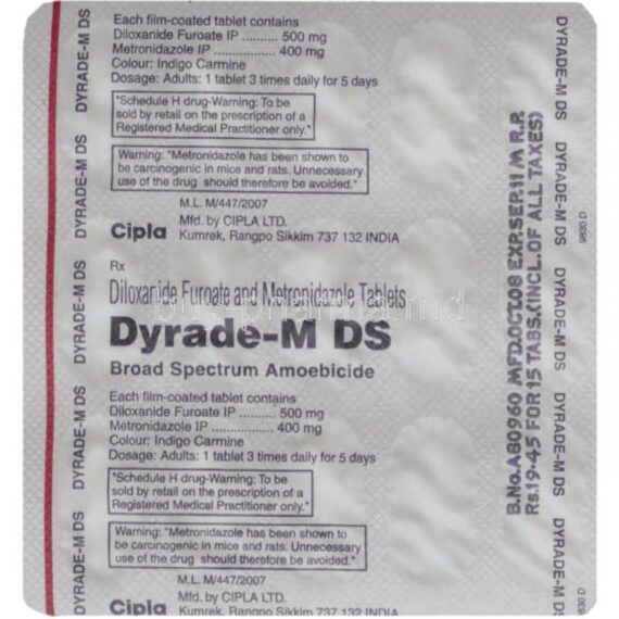 1669-Diloxanide-Furoate-And-Metronidazole-500-Mg-400-Mgtablet-Dyrade-M-DS-Cipla