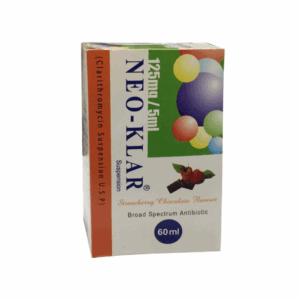 CLARITHROMYCIN (NEO-KLAR) SUSP 125MG 60ML
