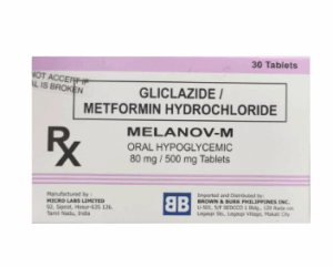 MELANOV M 80/500MG TABS 30'S