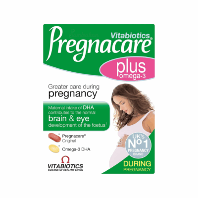 20240825VitabioticsPregnacarePlusOmega3_UK_56TabletsFrontSide_2048x2048px