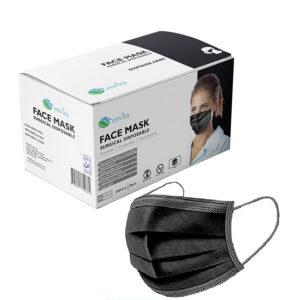 FACE MASK 3PLY 50'S (BLACK)