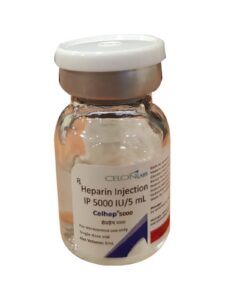 HEPARIN 5000IU/ML 5ML VIAL 1'S