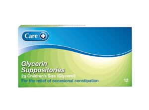 GLYCERINE SUPP. 2GM CHILD 12'S
