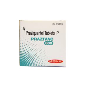 PRAZIQUANTEL 600MG TABS 8'S