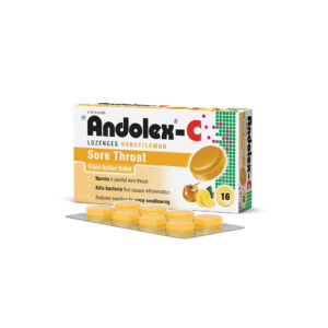 ANDOLEX-C LOZENGES HONEY/LEMON  16'S.