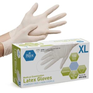 LATEX EXAMINA GLOVES  LARGE  100'S