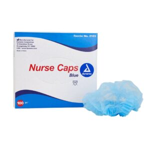 NURSES CAPS BLUE 100'S (V)