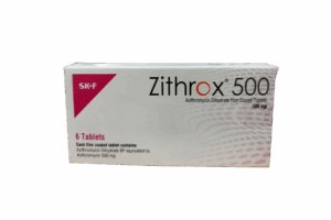 AZITHROMYCIN   (ZITHROX) TABS 500MG 3'S