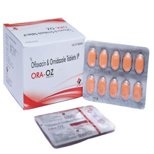 OFLOXACIN + ORNIND- (ORAV-OZ) 700MG 10'S