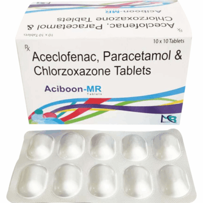 Aceclofenac-Chlorzoxazone-Paracetamol-Tablet-by-mediboon-pharma-