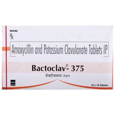 Bactoclav 375 Tablet, Amoxicillin 250mg, Clavulanic Acid 125mg, Price, Uses, Side Effects - Drugcarts