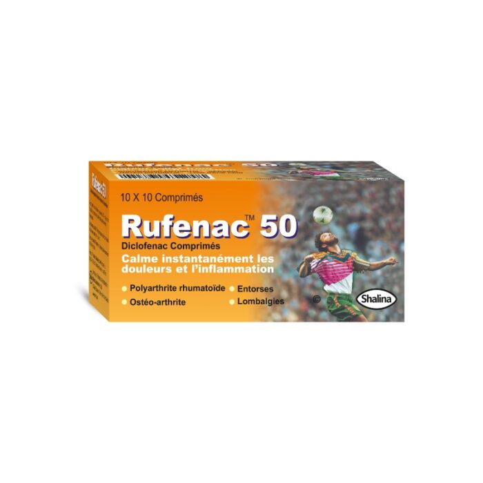 DICLOFENAC (RUFENAC) 50MG TABS 100'S