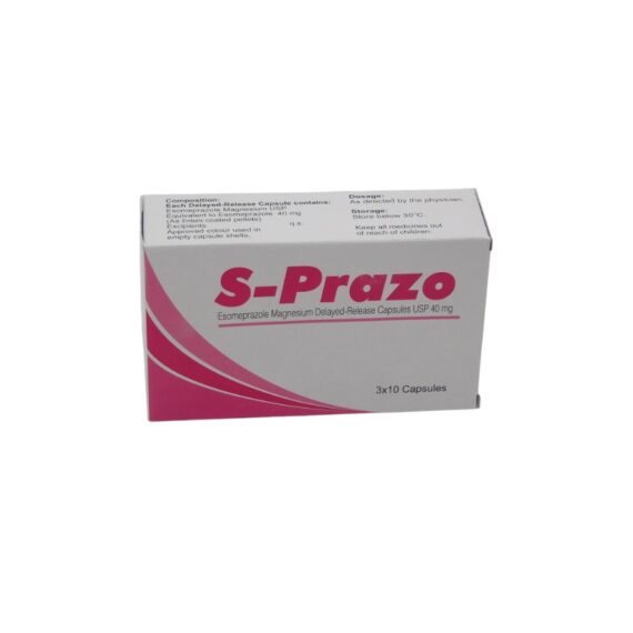 ESOMEPRAZOLE (S-PRAZO) CAPS40MG 30'S