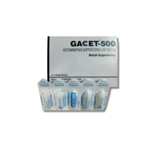 GACET 500MG SUPP 10'S