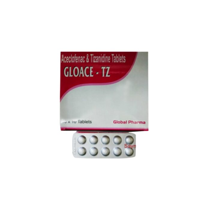 GLOACE TZ (ACECLOFENAC+TIZANIDINE) TABS 100'S