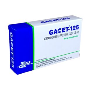 GACET 125MG SUPP 10'S