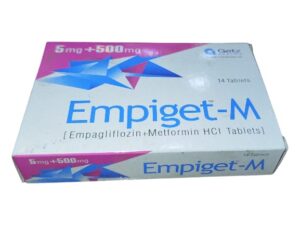 EMPIGET-M TABS 5MG+500MG 14'S