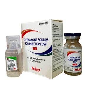 CEFTRIAXONE   INJ 1GM -WITH WATER