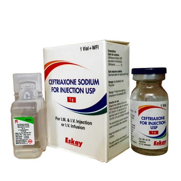 Inj Ceftriaxone 1Gm (Wfi)