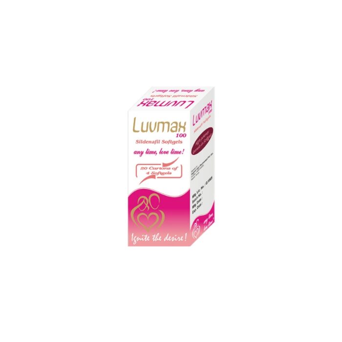 LUVMAX 100MG SOFTGEL (SILDENAFIL)4'S