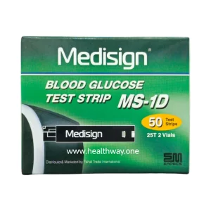 MEDISIGN BLOOD GLUCOSE TEST STRIP 50*1