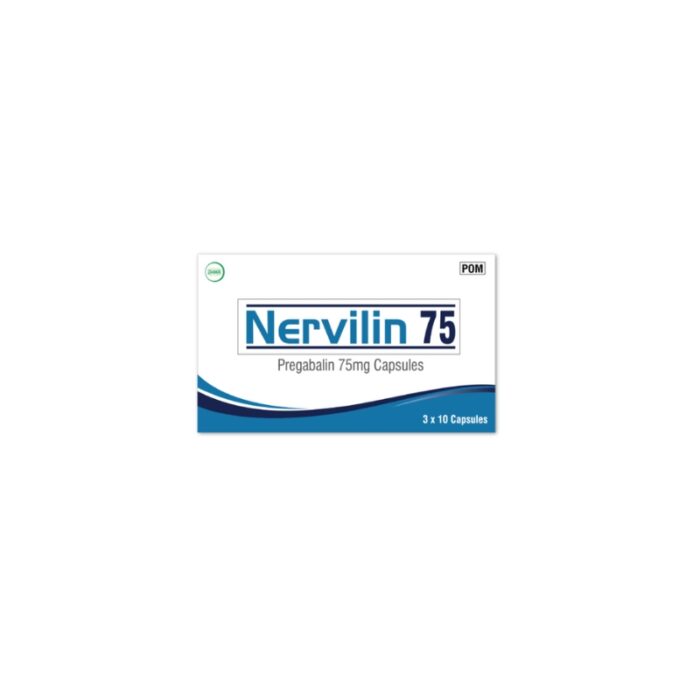 NERVILLIN 75MG CAPS 30'S