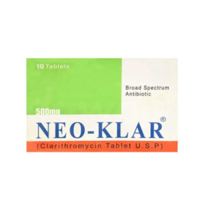 CLARITHROMYCIN (NEO-KLAR) TABS 500MG 10'S
