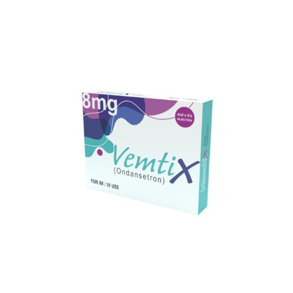 ONDANSETRON 8MG4ML (VEMTIX) INJ 5'S