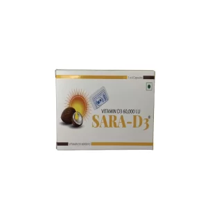 SARA D3 (VITAMIN D3  60K CAPS)  4'S