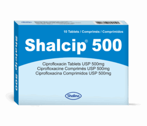 CIPROFLOXACIN (SHALCIP) TABS 10'S - SHALINA