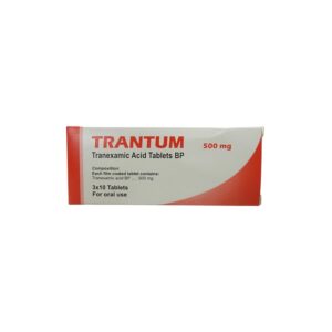 TRANEXAMIC ACID (TRANTUM) 500MG TABS 20'S