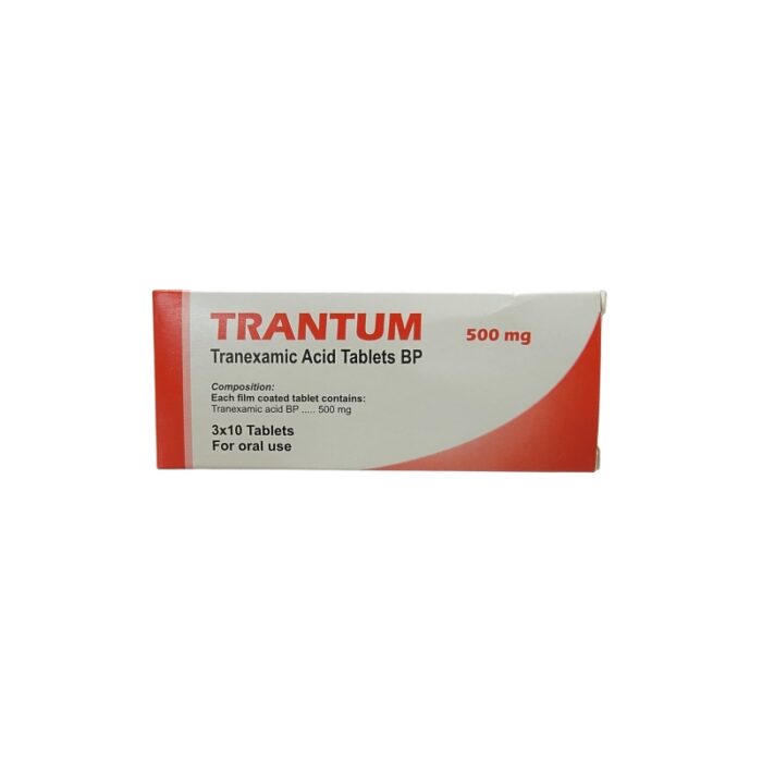 TRANEXAMIC ACID (TRANTUM) 500MG TABS 20'S