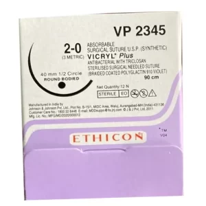 VICRYL SUTURE NO. 2 ROUND BODY 40MM