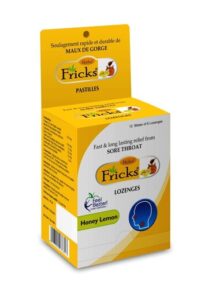 FRICKS HERBAL (HONEY/LEMON) LOZENGES 72'S