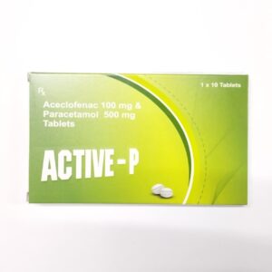ACECLOFENAC & PARACETAMOL  (ACTIVE-P) TABS 10'S