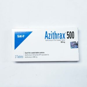 AZITHROMYCIN   (AZITHRAX) 500MG TABS 3'S