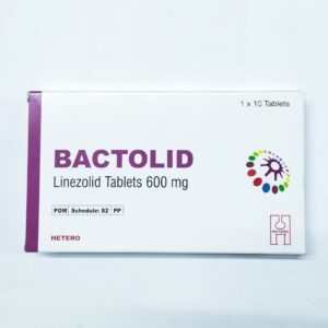 BACTOLID 600MG  (LINEZOLID TABS ) STRIP 10'S