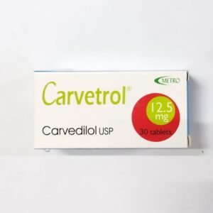 CARVEDILOL (CARVETROL USP)12.5MG TABLETS 30'S