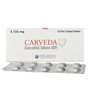 CARVETROL 3.125MG (CARVIDELOL USP) TABLETS 30'S