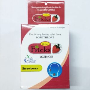 FRICKS HERBAL (STRAWBERRY) LOZENGES 72'S