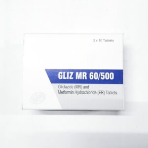 GLICLAZIDE (GLIZ) MR 60/500 MG TABS 30'S