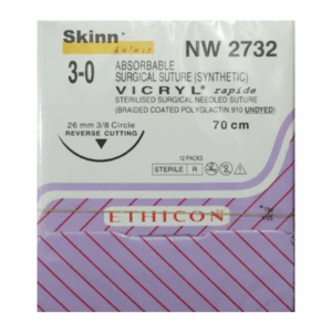 VICRYL SUTURE NO. 3/0 REVERSE CUTTING