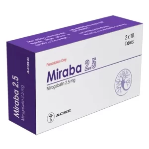 MIRABA 25MG TABS 10'S