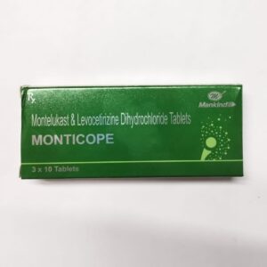 MONTELUKAST & LEVOCETRIZINE (MONTICOPE) TABS 30'S