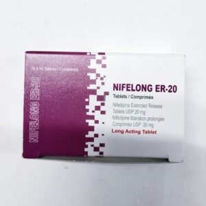 NIFEDIPINE  (NIFELONG ER) 20MG TABS 100'S