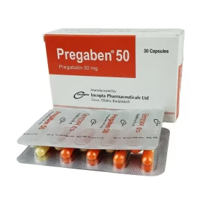 PREGABALIN (PREGABIN) 50MG  CAPS 30'S