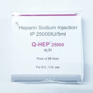 HEPARIN SODIUM 25000IU/ML 5ML VIAL 1'S