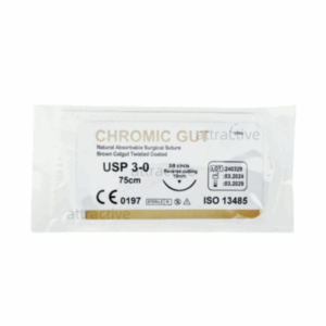 CHROMIC CUTGUT NO. 3/0 REVERSING CUTTING